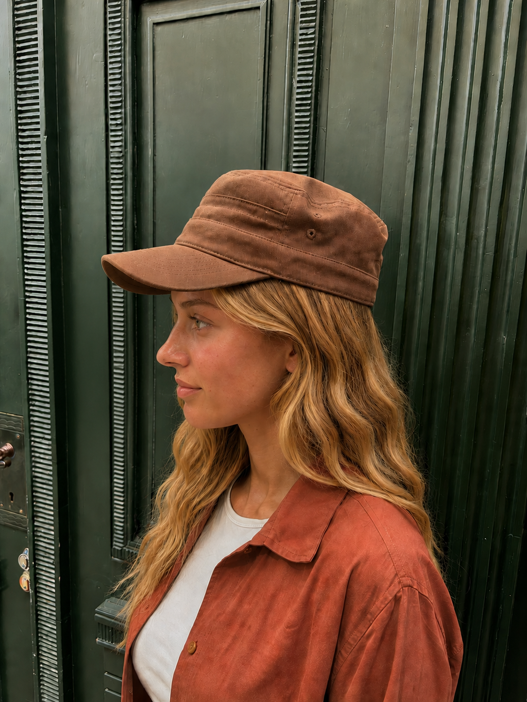 Brun Retro Kasket