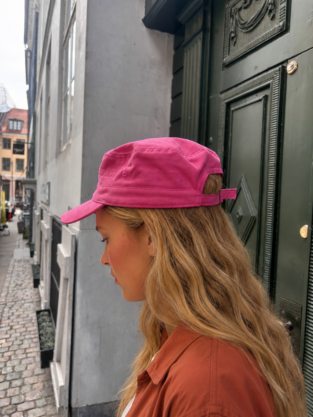 Lyserød Retro Kasket