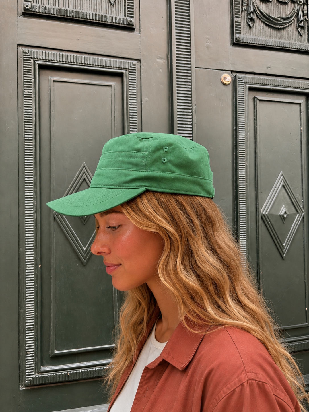 Grøn Retro Cap