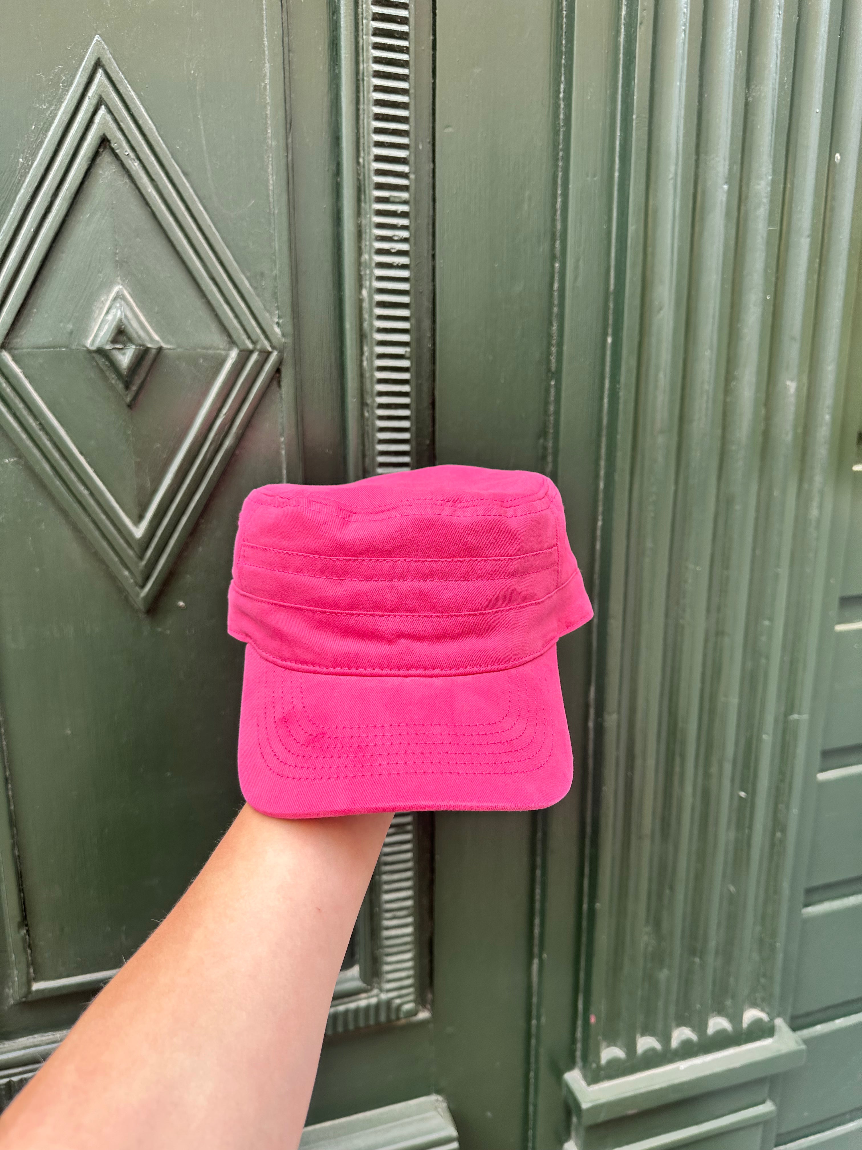 Lyserød Retro Kasket