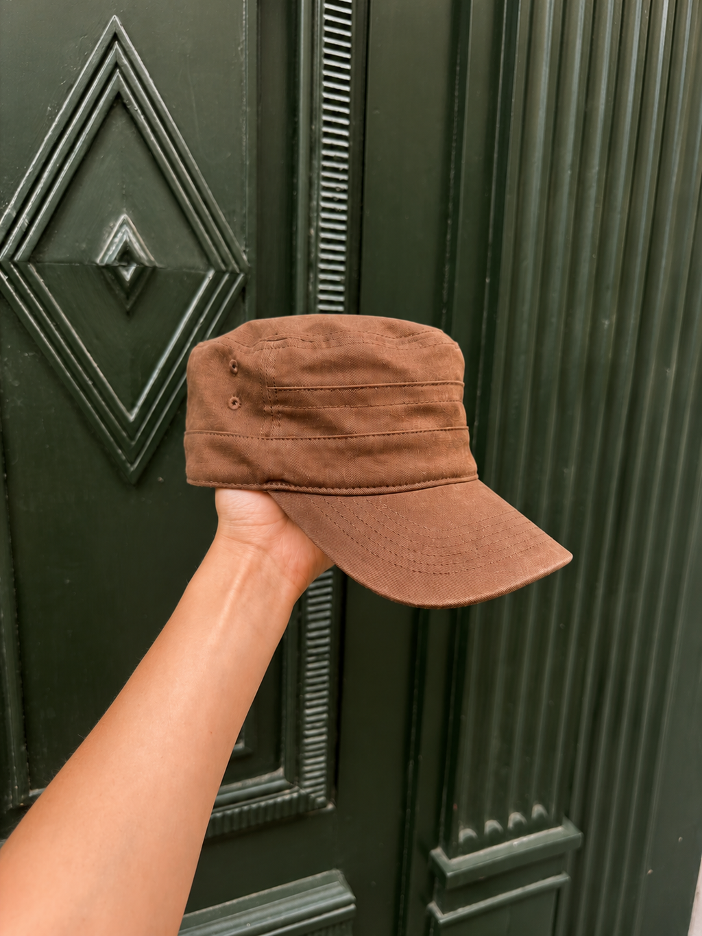 Brun Retro Kasket